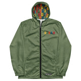 GEEAH An All-Weather Camo Green Windbreaker