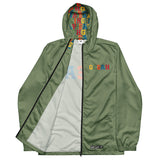 GEEAH An All-Weather Camo Green Windbreaker