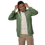 GEEAH An All-Weather Camo Green Windbreaker