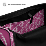 All-Over Print Fuchsia Duffle