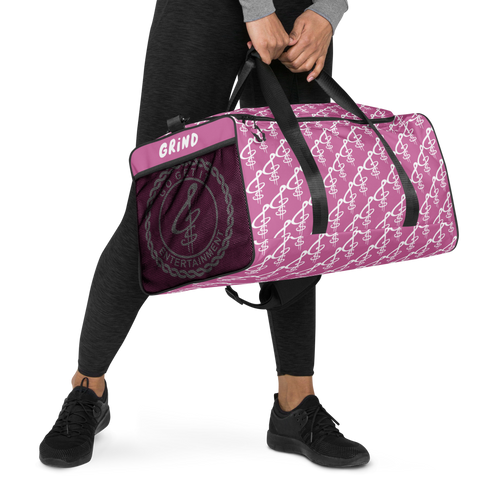 All-Over Print Fuchsia Duffle