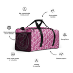 All-Over Print Fuchsia Duffle