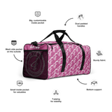 All-Over Print Fuchsia Duffle