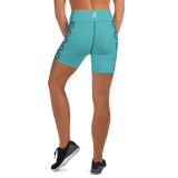 jUST GET IT! Teal Yoga Shorts